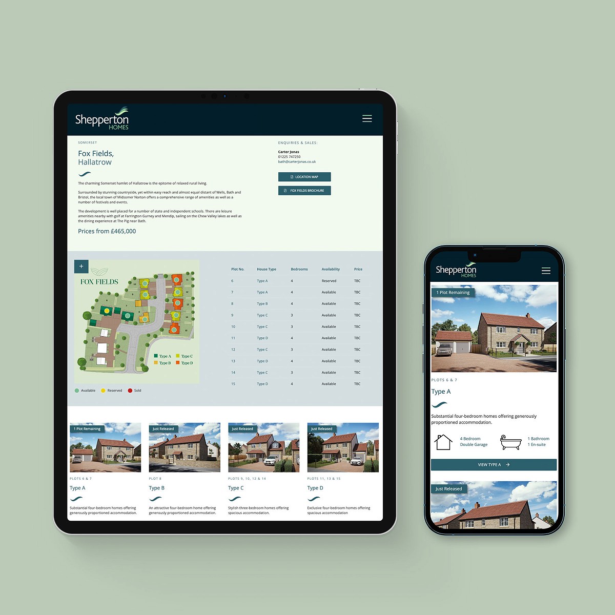 Shepperton Homes Website