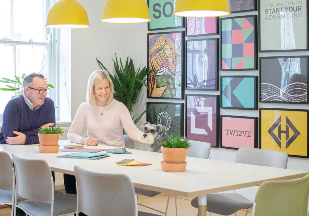 Kubiak Creative - Design Agency in Bristol Photo of Kubiak team in the meeting room - Design Agency in Bristol